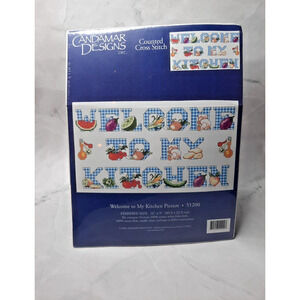 Candamar Counted Cross Stitch Kit Welcome to My Kitchen Picture 51200 16x9